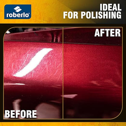 ROBERCAR F910 Fine Cut Liquid Compound - Premium Buffing, Cutting, & Polishing Compound for Automotive Paint Restoration, Polishing Kit - 1KG - High-Gloss Finish