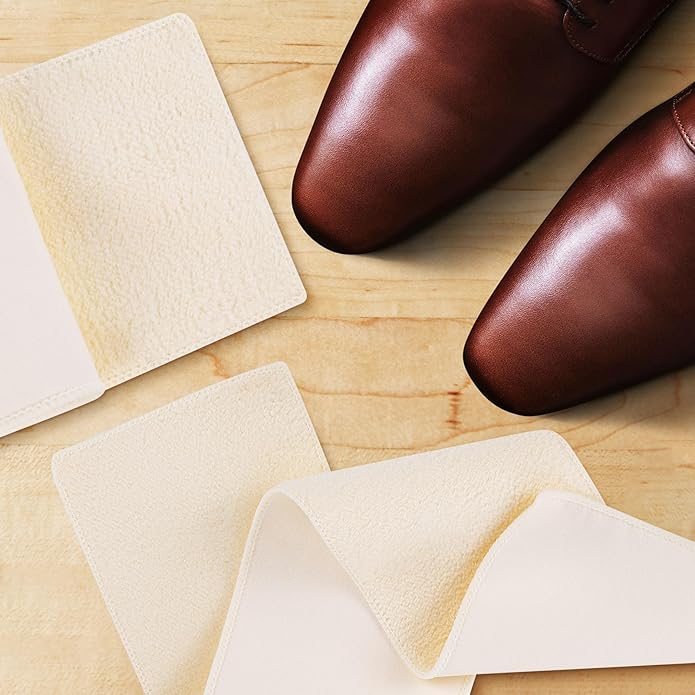 10 Pcs Shine Shoes Cloth Kit Polish Dauber Applicators Cleaning Leather Shoes Boots Microfiber Care Cloths Suede Cleaner