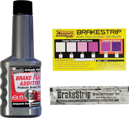 Phoenix Systems 3202-B Anti-Rust Synthetic Brake Fluid Treatment (DOT 3, 4 and 5.1 - Single Use Treats Up to 1 Liter of Brake Fluid)