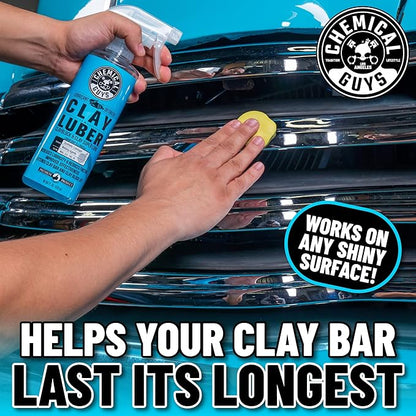 Chemical Guys Luber Synthetic Lubricant and Detailer 2 Pack (2 x 16 Fl. Oz.) - Clay Bar Lubricant and Quick Detailer for Smooth, Glossy Finish (WAC_Cly_100_1602)