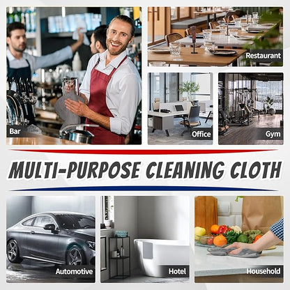FIXSMITH Shop Towels, Pack of 200, Grey Microfiber Cleaning Cloth Bulk, Microfiber Towels for Cars, All-Purpose Absorbent Cleaning Rags, Dust Cloth for Automotive, Mechanic, Garage, 11.5 x 11.5 inch