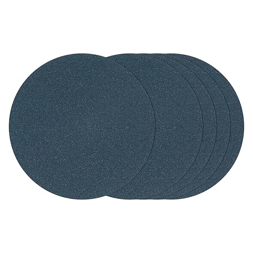 Kozelo 25 Pcs Sanding Discs 7 Inch 80 Grit Hook and Loop Orbital Sandpaper Suitable for Metal Wood Furniture DIY Grinding and Polishing, Blue