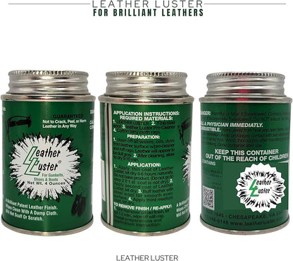 Skin Revolution Leather Luster Patent Leather Polish, Cleaner and Conditioner | Made in the USA, 4oz