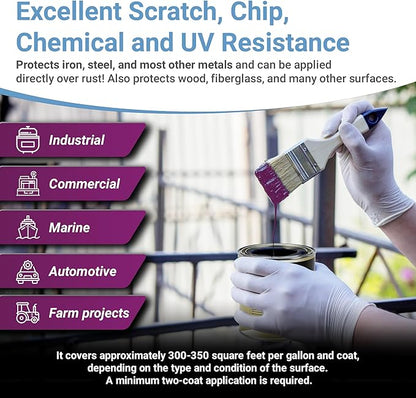 RUST BULLET DuraGrade Color - Purple - 1 Gallon - Advanced Technology Corrossion Control, Rust Inhibitor & Protective Coating, Exceptional Adhesion, UV Resistant