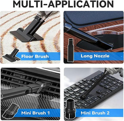 Grixz Handheld Vacuum Cleaner, 22000Pa Powerful Car Vacuum Cleaner Cordless, Lightweight Mini Vacuum Air Duster, Rechargeable Portable Vacuum for Car, Home, Kitchen