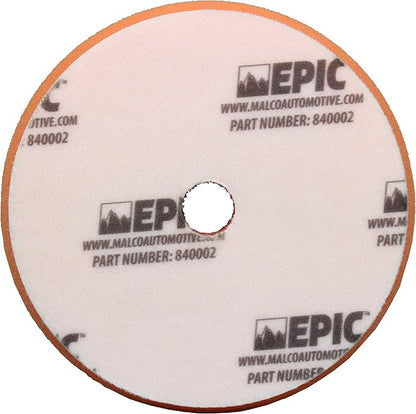 Malco Epic Foam Medium Duty Pad 6.5 inch– Orbital Polishing Pad for P1500 Sand Scratches/Use Epic Medium-Duty Compound (109032) / Swirl-Free and Dust-Free Finish (840002)