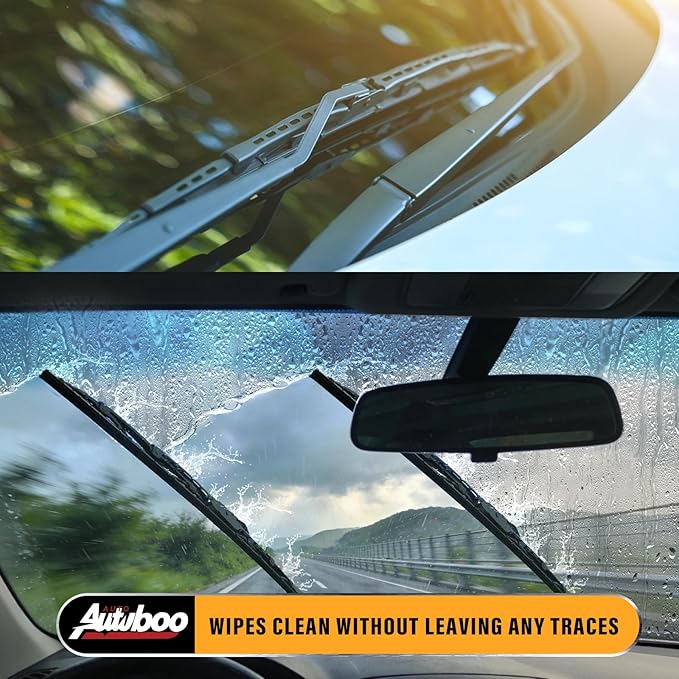 AUTOBOO 16+16+12 Replacement for Jeep Wrangler Windshield Wiper Blades 2018-2021 2022 2023 -Original Factory Quality (Pack of 3)