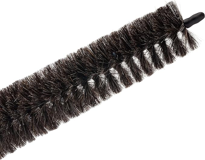 Redecker Dark Goat Hair Radiator Brush with Oiled Beechwood Handle, 39-1/2-Inches Long