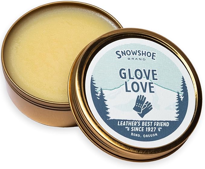 Snowshoe Glove Love, Made in USA Since 1927 - Protect, Condition, Restore & Waterproof - Multipurpose Baseball Glove Conditioner - for Softball Gloves, Leather Work Gloves & More (4 oz)