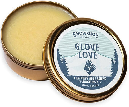 Snowshoe Glove Love, Made in USA Since 1927 - Protect, Condition, Restore & Waterproof - Multipurpose Baseball Glove Conditioner - for Softball Gloves, Leather Work Gloves & More (4 oz)