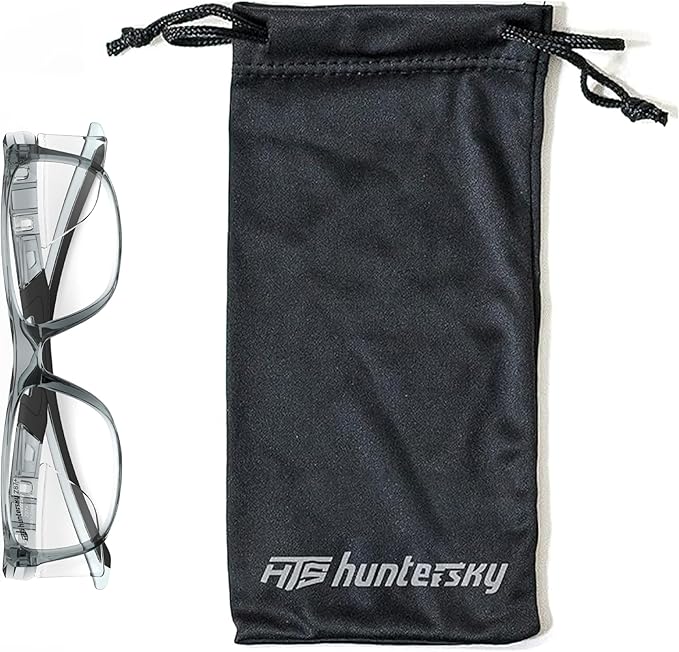 HTS HUNTERSKY TR90NZZ Safety Glasses with Side Shield Small Size Women Men ANSI Z87 Anti Fog Scratch Resistant Lab Pickleball