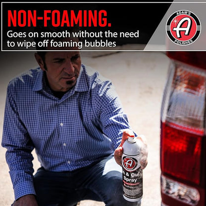 Adam's Polishes in and Out Spray, Car Detail Spray, Non-foaming, Low Gloss Coating, Deep Shine for Plastic and Trim, Good for Hard to Reach Areas, Watermelon Scent (3 Pack)