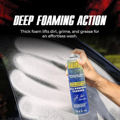 TEAM UNIQUE All-Purpose Cleaner – 18.6 Fl Oz (550mL) | Powerful Formula for Tough Stains and Grease | Multi-Surface Cleaner for Home, Auto, and Industrial Use