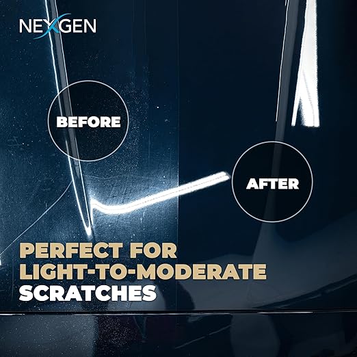 Nexgen Scratch & Swirl Remover (16oz) - Restore Shine & Depth to Your Vehicle’s Surface - Fast Acting Ceramic Coating - On-The-Go Car Detailing - Car Cleaning Supplies - Safe on All Paints & Colors