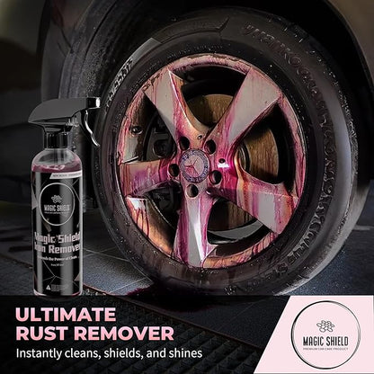 Iron Remover Spray for Cars 68oz – pH-Neutral Iron and Fallout Remover for Car, Motorcycle, RV & Boat | 5-Minute Reaction, Effective on Wheels & Paint | All-In-One Solution