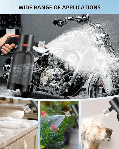Uten Cordless Electric Foam Sprayer - 2L Foam Pump Sprayer, Car Washing Applicator, Tangle-Free for Cars, Daily Cleaning, Pets