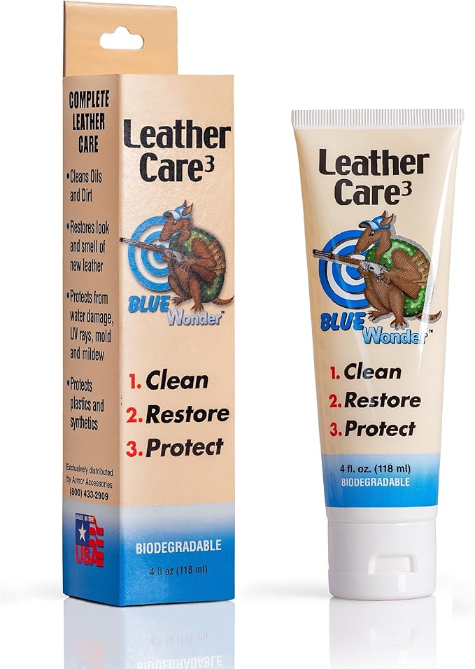 Blue Wonder Gun Holster Leather Care