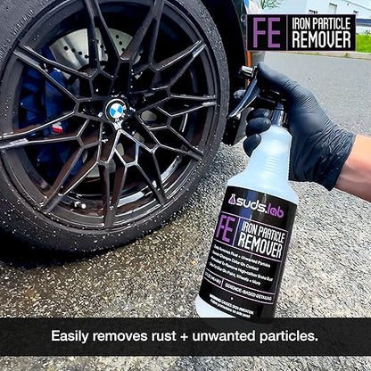 Suds Lab FE Iron Particle Remover, Fallout Rust Remover Spray for Car Detailing, Safe on Car Paint, Motorcycle, RV & Boat Finishes 32 oz.