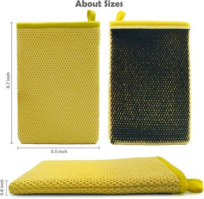 Auto Detailing Clay Mitt 1 Pack 8.5x5.7 inches, Fine Grade Microfiber Clay Bar Wash Mitt, Clay Eraser Mitt for Car Detailing, Magic Clay Bar Mitt, Removes Debris from Your Paint, Glass, Wheels