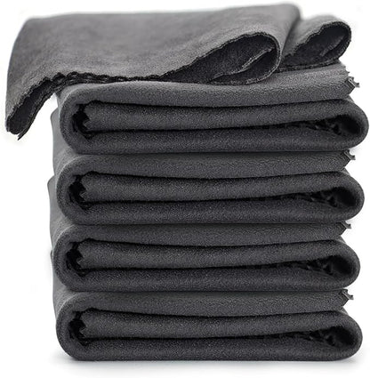 BOVPCAO 5/3 Pack Microsuede Gun Cloth - 12"x12" Gun Cleaning Cloth Lint Free - Soft and Washable Gun Cleaning Rags - Professional Gun Cleaning Supplies