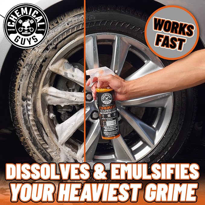 Chemical Guys Signature Series Orange Degreaser, Multipurpose Power, Safe for Cars, Trucks, SUVs, Motorcycles, RVs & More, Extra Large 32 fl oz