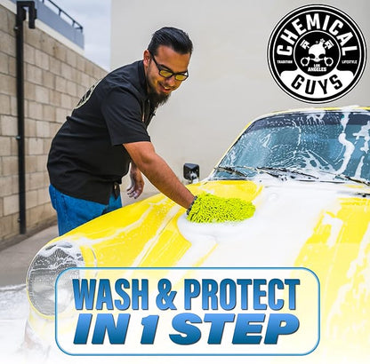 Chemical Guys HydroSuds Ceramic SiO₂ Shine High Foaming Car Wash Soap - Foam Cannon Soap, Works with Foam Guns or Bucket Washes Safe for Cars, Trucks, Motorcycles, RVs, & More, Berry Scent - 64 fl oz