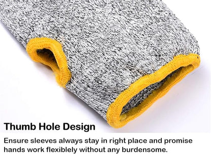 SUYAMI 2 Pairs Arm Protection Sleeves, Cut Resistant Sleeves Level 5 Protection, Slash Resistant Safety Arm Guards