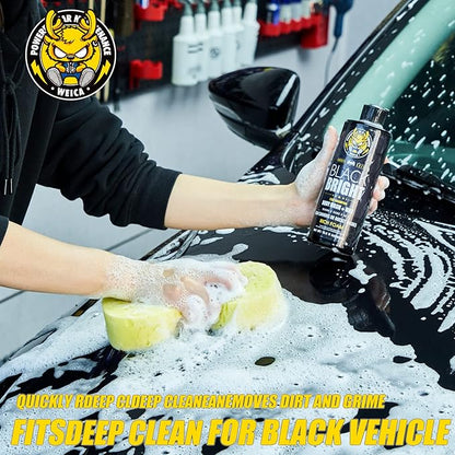Black Car Shampoo - Deep Gloss Enhancer for Dark Vehicles, pH Safe for PPF/Ceramic Coated Surfaces, 16.9 fl oz