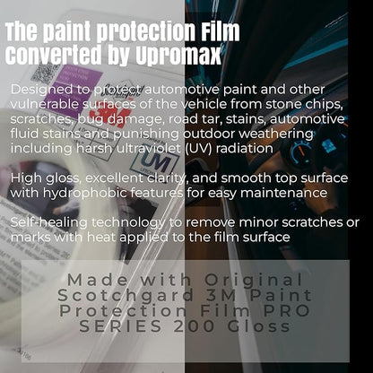 3M-Roll Door Edge Protector PRE-Cut Guard Scratch 3M-PPF Paint Protection Film Clear Invisible Universal Car Truck (0.4 Inches x 33YD)