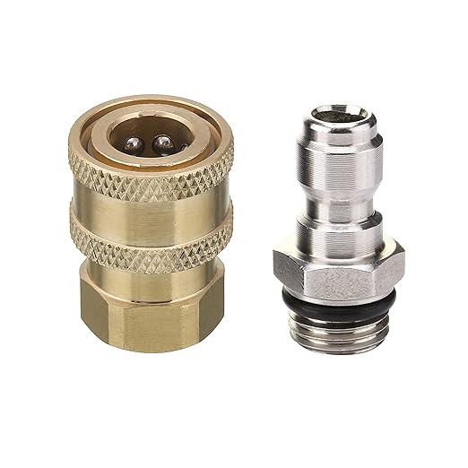 M MINGLE Pressure Washer Adapter Set, 1/4 Inch Quick Disconnect Kit, 5000 PSI