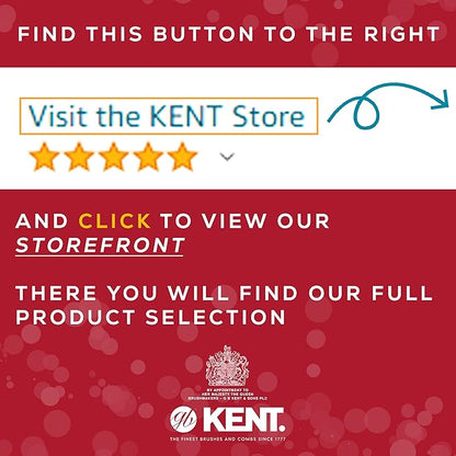 Kent CG1 Clothes Brush Cherrywood 100% Natural Black Bristle and Lint Remover Especially for Jeans or Corduroy Garments for Keeping Fabrics Free from Fibres, Fluff and Pet Hair. Made in England