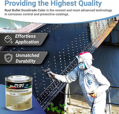 RUST BULLET DuraGrade Color - Black - 5 Gallon - Advanced Technology Corrossion Control, Rust Inhibitor & Protective Coating, Exceptional Adhesion, UV Resistant