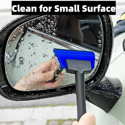 Small Squeegee Set - 2.7 & 4.9inch in Widths - Efficient Water Wiper Rubber Blade Window Tint Squeegee, Perfect for Car Window, Mirror Cleaning, Window Film, or Glass Door, Tiles
