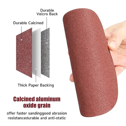 100 PCS 6 Inch Sanding Discs, Hook and Loop Sandpaper 20 x 60 80 120 240 400 Grit Set, Round Orbital Sand Paper Discs for Sander