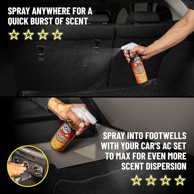 Chemical Guys AIR_069_1602 Signature Scent Premium Air Freshener and Odor Eliminator, Long-Lasting Scent, Great for Cars, Trucks, SUVs, RVs & More, 16 oz (2 Pack)
