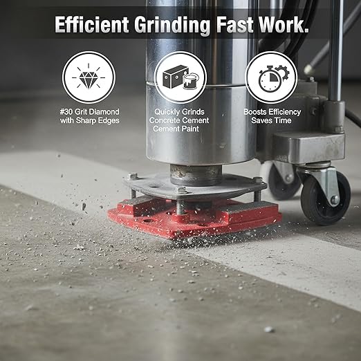 3PCS Trapezoid Diamond Floor Grinding Pads Discs Grit #30 for Floor Grinder 2-Tooth Long Strip Tooth