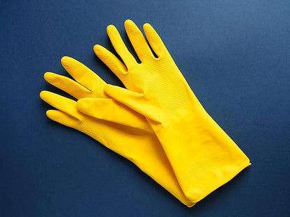 SteadMax 3/6 Pairs Cleaning Gloves, Reusable Natural Rubber Dish Gloves, Non-Slip Gloves for Kitchen and Household