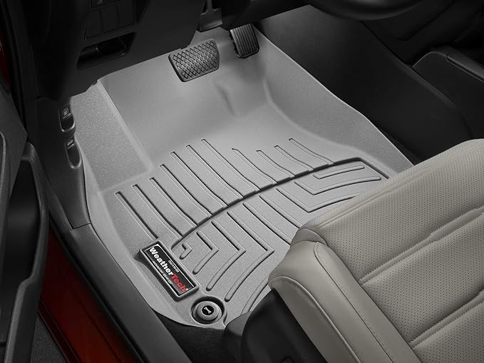 WeatherTech Custom Fit FloorLiners for Honda CR-V Hybrid, CR-V, 1st Row (4611101), Grey