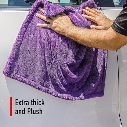 Maxshine - Car Drying Towel, Rinse Free Microfiber Towel for Car Detailing, 1200 GSM, Double Sided, Large Microfiber Towels for Car Drying, Plush Car Wash Towels (6, 24" x 36")