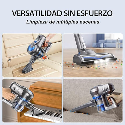 Greenote Cordless Vacuum Cleaner, 22Kpa Powerful Suction, 190W Strong Brushless Motor with 6 in 1 Lightweight Stick Vacuum, 30 Min Max Runtime Rechargeable Vacuums for Home Pet Hair Carpet Hard Floor