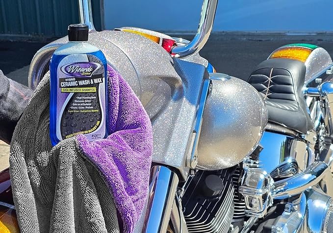 Wizards Hybrid Ceramic Car Wash and Wax Wash Si02 Infused Shampoo - Cleans, Coats & Protects Car Wash Liquid for Mechanics & Car Enthusiasts