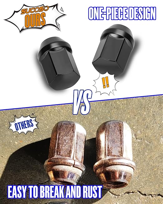 M14x1.5 Lug Nuts Fit Cadillac CTS Chevy Camaro Dodge Charger Challenger Charger Tesla, 20PCS OEM/Stock Style Black 14mmx1.5 Wheel Lug Nuts 7/8" Hex Replace 6509873AA 611-331 6509-873AA 5Lug Rim Sedan