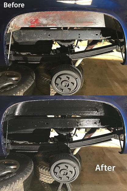 CRUM CREEK 1-Gallon Can Matte Black Non Aerosol, Rust Preventive, Rust Inhibitor Anti Rust, Rust Proofing Coating, Protects All Metals in Marine and Undercoating in Automotive, Farm and Industrial.
