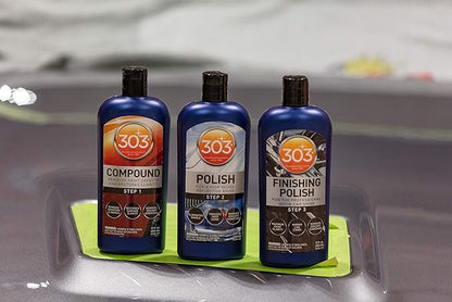 303 Products Compound - Removes Paint Defects and Restores Clarity - Removes Oxidation and Swirls - Restores Surface Clarity - Removes 1500 Grit Scratches (Step 1), 12 fl. oz. (30705)