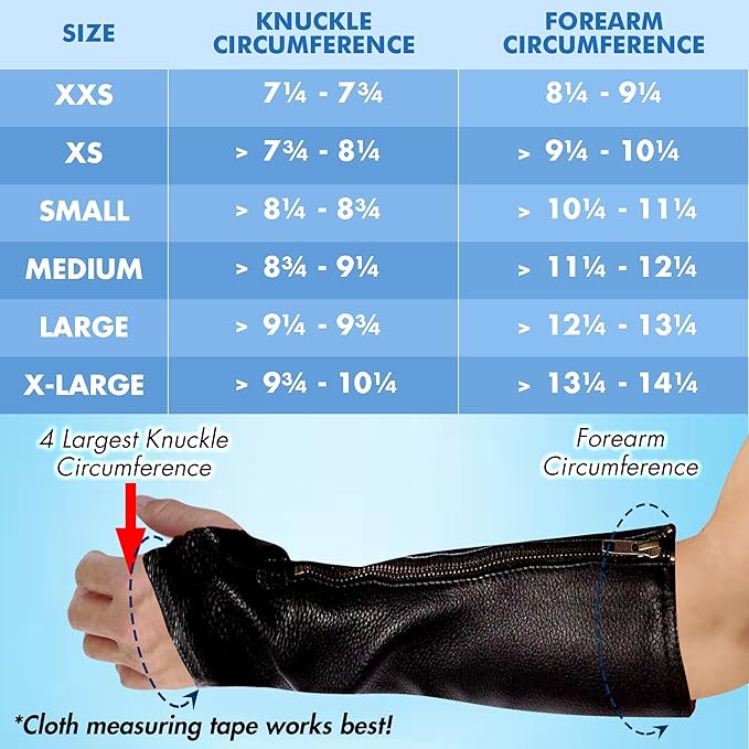 Arm Chaps Leather Protective Sleeves Arm Guard - Prevent Cuts, Scratches & Bruises - Genuine Cowhide - Ideal for Gardening & Construction - Left & Right Form-Fitting. Black (1 Pair/XX-Small).