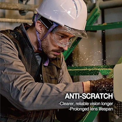 DEX FIT Safety Protective Goggles SG220; 3X Anti Fog & Scratch, Z87 Eye Protection, Adjustable for Lab and Chemistry Work