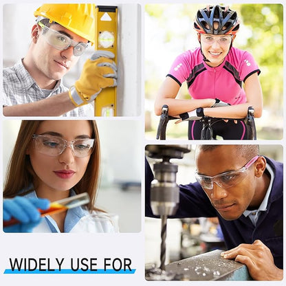 Salfboy Safety Glasses for Men Women ANSI Z87.1 Safety Glasses Bulk Protective Eyewear Scratch-Resistant