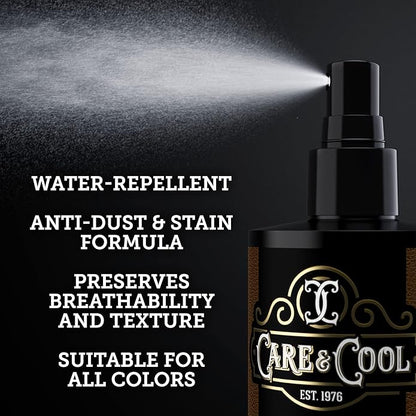Care & Cool Maximum Protection for Your Suede and Nubuck (8 oz). Waterproofing, Dust and Stain Repellent Formula for your Shoes, Boots, Bags and Jackets. Setting the Standards Since 1976.