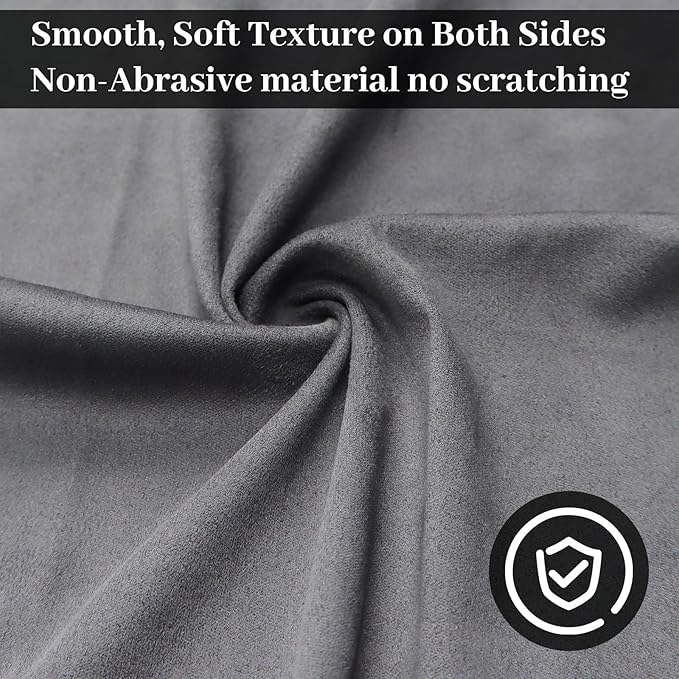 BOVPCAO 5/3 Pack Microsuede Gun Cloth - 12"x12" Gun Cleaning Cloth Lint Free - Soft and Washable Gun Cleaning Rags - Professional Gun Cleaning Supplies