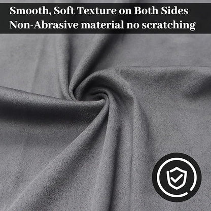 BOVPCAO 5/3 Pack Microsuede Gun Cloth - 12"x12" Gun Cleaning Cloth Lint Free - Soft and Washable Gun Cleaning Rags - Professional Gun Cleaning Supplies